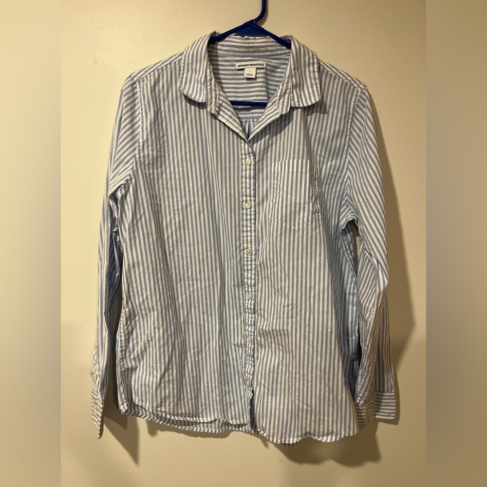 Pastel Striped Button-Down Shirt